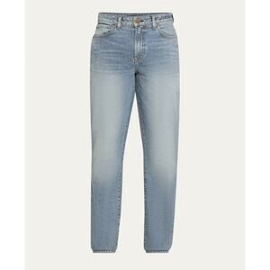 Monfrere Men's Deniro Straight Jeans Denim Cotton Mid-Rise Medium Wash Size 32